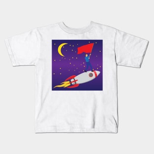 Man in space Kids T-Shirt